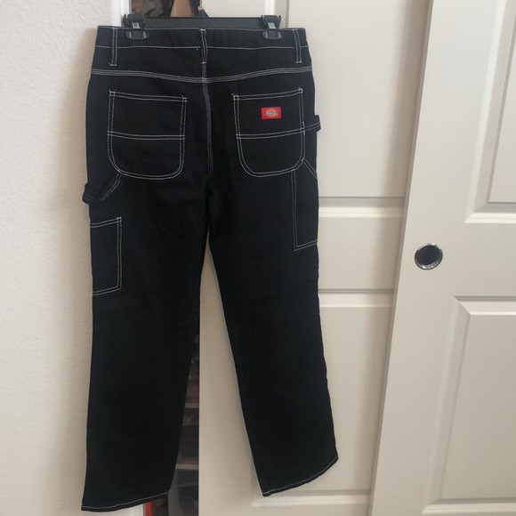 Dickies High Waisted Carpenter Pants- Black - Picture 3 of 5